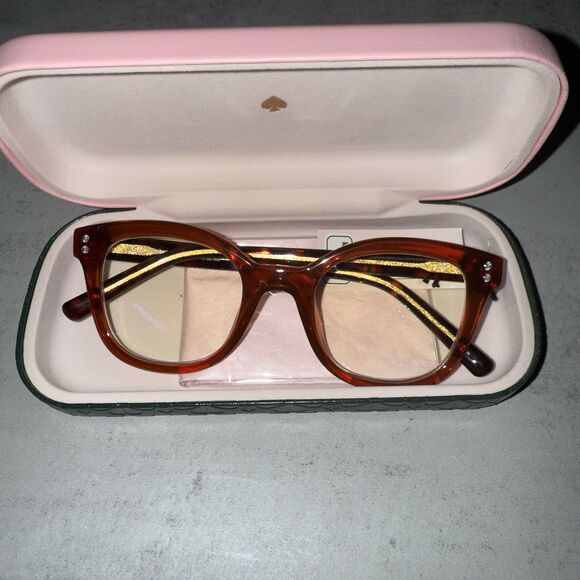 Kate Spade Tanea Brown Blue Light Blocker Readers +2.50 48-20-140 main image 8